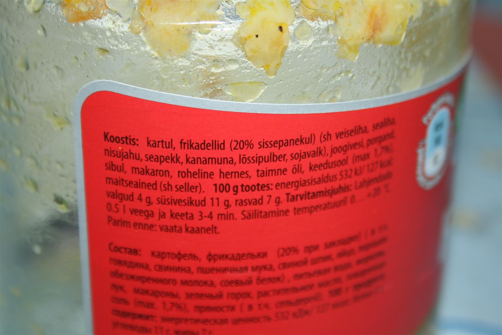 Imesupp, kus sissepanekul 20% frikadelle aga välja võttes...?